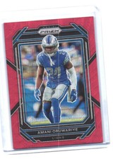 2022 Prizm Amani Oruwariye Red Wave Prizm /149 Detroit Lions