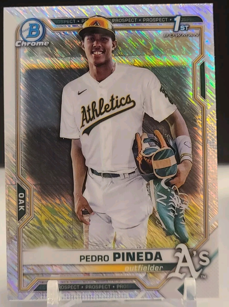 2021 Bowman Chrome Pedro Pineda Shimmer Refractor #BCP-216 1st Bowman RC