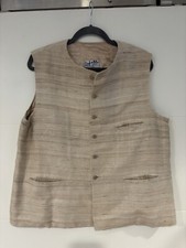 Vintage Minar 100 silk XL CCIE Men s Tan Vest New Delhi