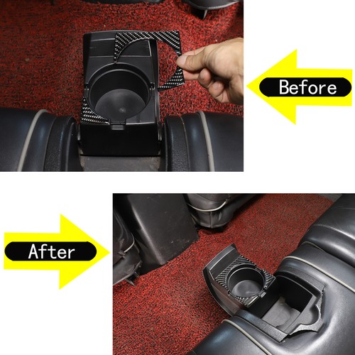 Rivestimento pannello supporto coppa acqua posteriore interno fibra di carbonio per Hummer H3 06-10 - Foto 11 di 13