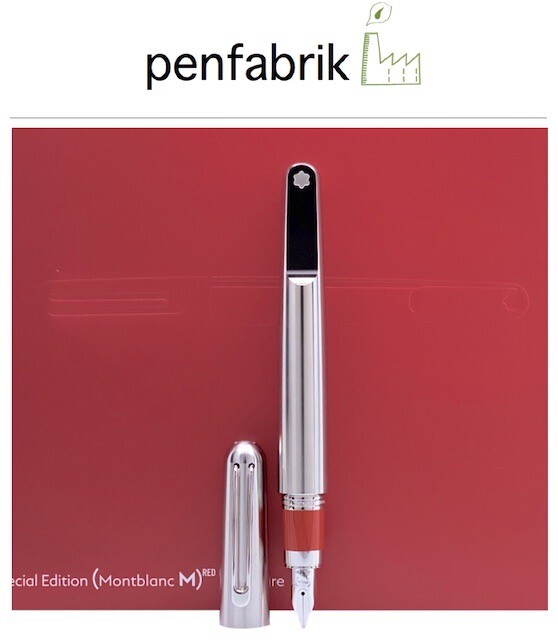MONTBLANC - M - Red Signature - Marc Newson - Fountain Pen - 113622 - New +  Box