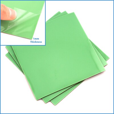 1x Pink 100mm X 100x 3mm Silicone Thermal Pad Sheet CPU Memory Board Heatsink - Foto 6