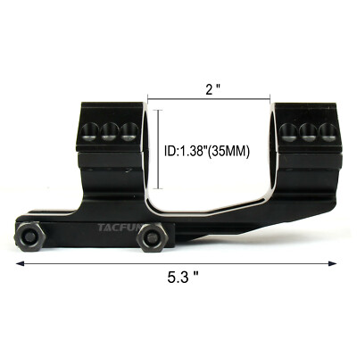 35mm High Profile Dual Rings Cantilever OffSet Rifle Scope Mount | eBay