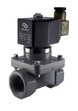 3/4" Inch Anti Corrosion Chemical Resistant Electric Solenoid CPVC Valve 220V AC