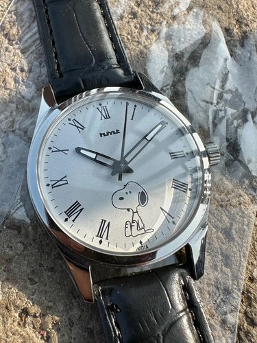 Orologio Uomo Usato HMT Artigianale Quadrante Snoopy Dog 17 Jewels Carica Manuale. - Foto 4 di 5