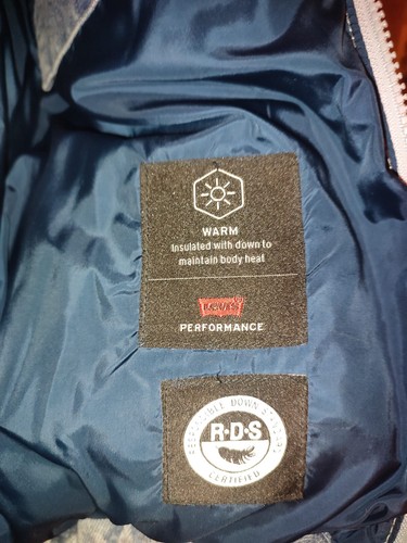 Levi's Jeans-Puffer-Jacke, hellblau Gr. L, wenig getragen - Bild 7 von 7