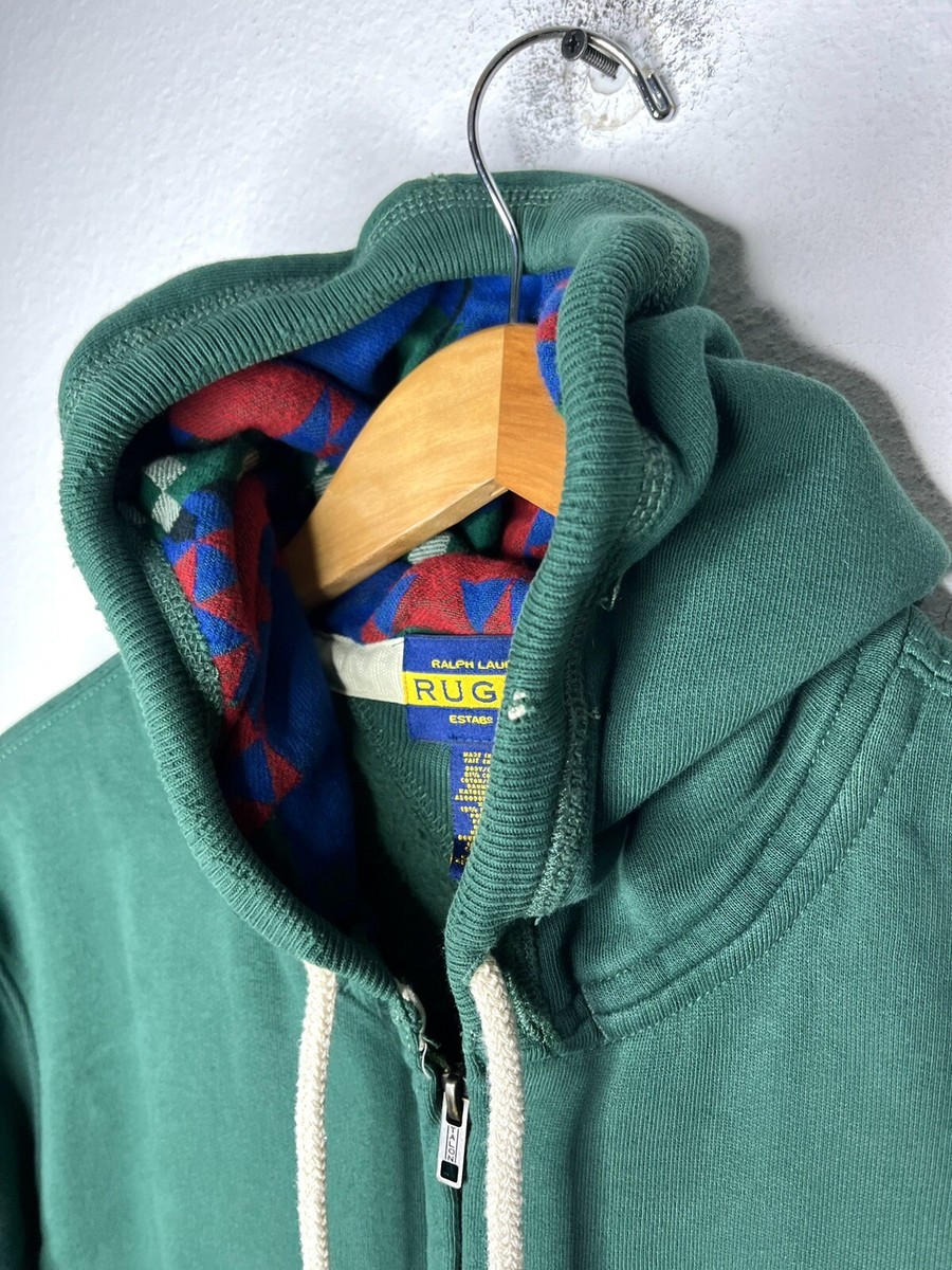 Ralph Lauren Rugby Large Green Sportsman Hoodie Sweater
