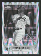 2022 Topps Chrome Sonic Eloy Jimenez Black & White RayWave #16 Card