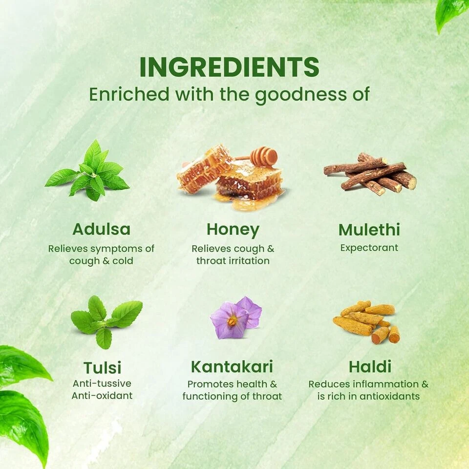 Jarabe para la tos Dabur Honitus Adulsa 100 ml para irritación para tos e garganta + envío gratuito Foto 4 de 4