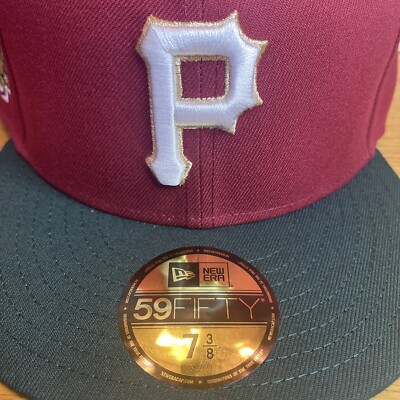 New Era 59fifty 7 3/8 Pittsburgh Pirates World Series Burgundy