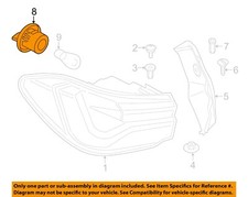 BMW OEM 18-20 X2 Rear Lamps Tail Lamps-Socket...