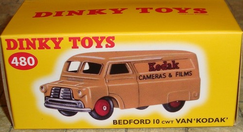 ATLAS - DINKY TOYS - FURGONE BEDFORD 10cwt - FOTOCAMERE E PELLICOLE KODAK - 480 - IMBALLATO - Foto 5 di 5