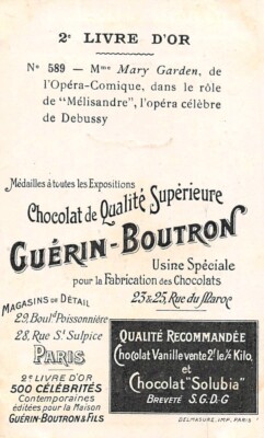 Chromo Guérin Boutron Célébrités N°89 – Vintage