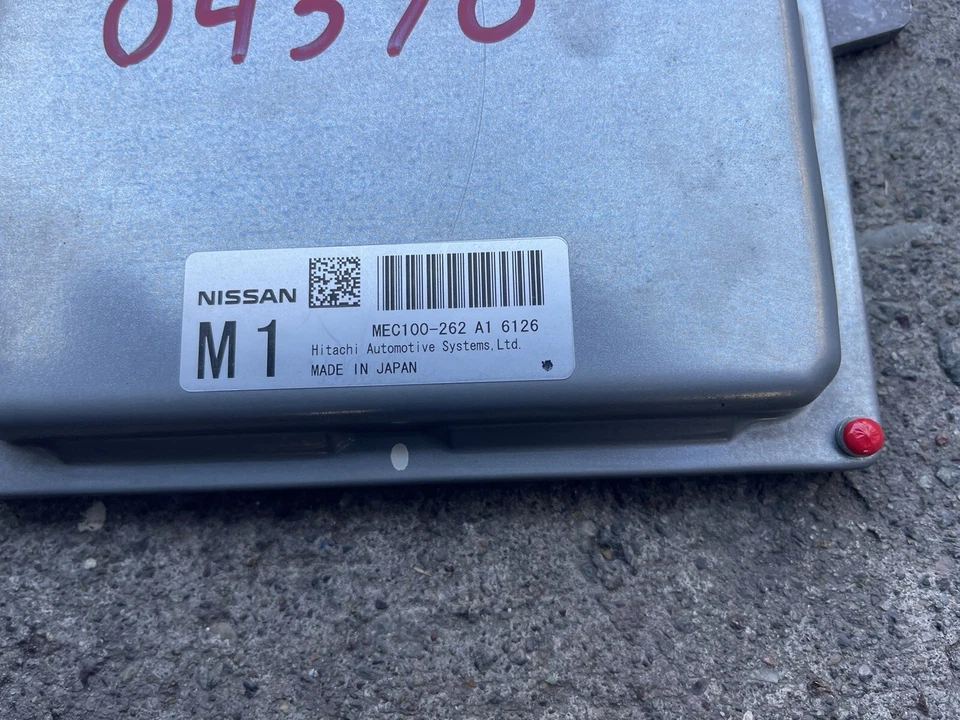 2007 NISSAN 350Z MT ECM ECU HITACHI ENGINE CONTROL MODULE PCM P/N MEC100-262 A1 - Image 2 of 4