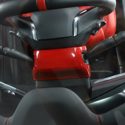 Red ABS Interior Steering Wheel Base Cover Trim For Corvette C8 2020-2023 US - Imagen 9 de 14