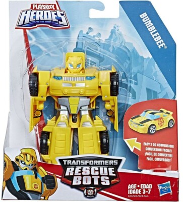 New TRANSFORMERS Rescue Bots Academy BUMBLEBEE Robot to Camaro Playskool