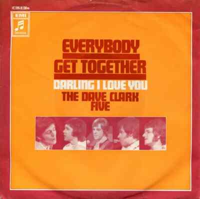The Dave Clark Five Everybody Get Together Vinyl Single 7inch Columbia