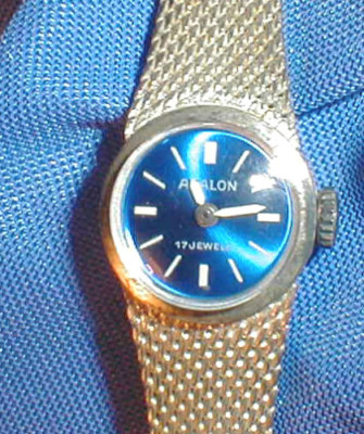 AVALON Silber 835 Damen Armbanduhr Mech. / SILVER Hand-winding WATCH 17 Jewels