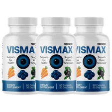VisMax Help Maintain Healthy Eyesight & Support Eye Health Supplement, 3 Bottles
