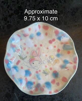 handmade Ceramic One Sauces plate Sanrio My Melody Cute One Of a Kind