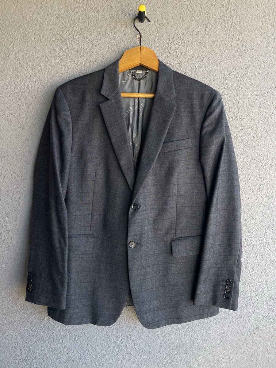 Burberry London Wool Blazer Men's Size 54r 180/100B Gray