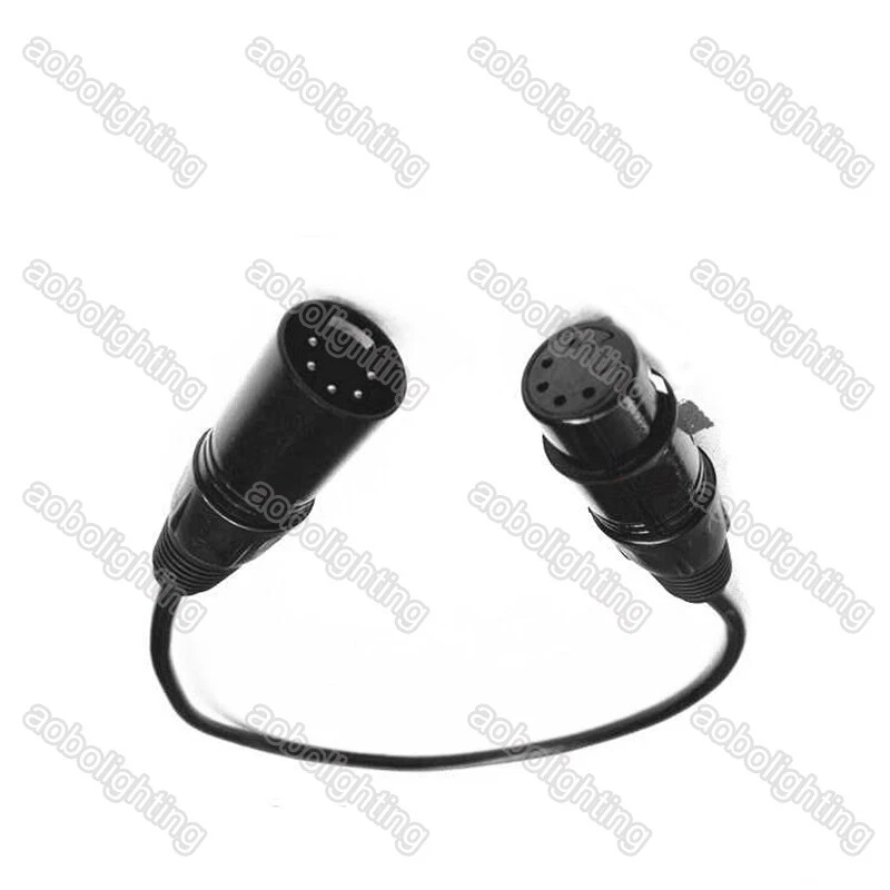 5 Pins XLR Male to 5 Pins XLR Female DMX Stage Light Cables moving head DJ Disco - Image 3 of 3