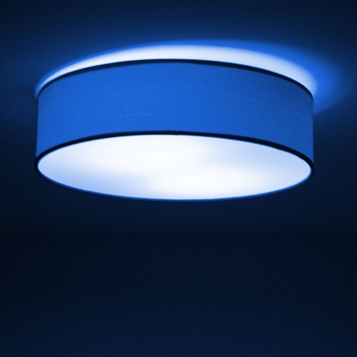Smart Home LED Lampe Google grau Dimmer Holz Optik rund Alexa RGB Decken Leuchte - Bild 7 von 12