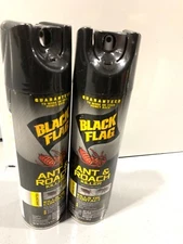 2 BLACK FLAG ANT& ROACH KILLER UNSCENTED SPRAY