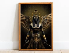Egyptian Goddess Isis 02 Wall Art, Egyptian Art Print