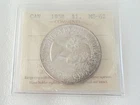 1958 CANADA SILVER $1 DOLLAR BU ICCS GRADED MS62 NICE COIN SHIPS FREE!
