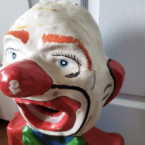 VTG. 40'S CARNIVAL CLOWN TOSS GAME MADE IN SPAIN (WOOD & PAPER MACHE) - Picture 13 of 13