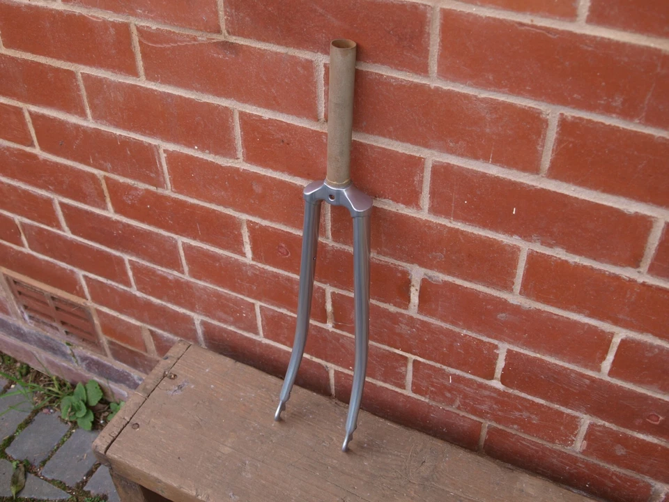 Vintage Gipiemme 1″ threadless cro-mo lugged steel fork 700c road 1980s Columbus - Image 2 of 4