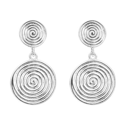 Doppel Spirale Ohrhänger Sterling Silber 925 gepunzt nagelneu verpackt