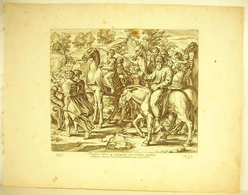 Jacob se leva Gen XXXI Chameaux La Bible Nico Chaperon 1649 ap Raphaël Vatican - Photo 2/4