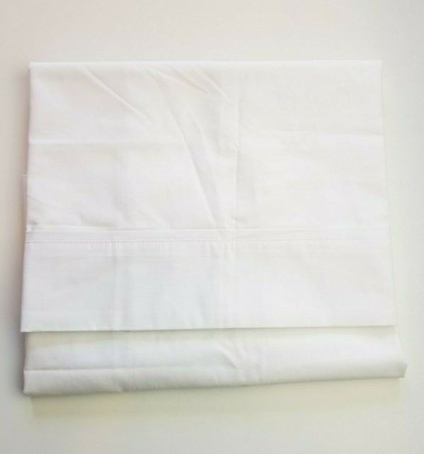 RALPH LAUREN RL 464 SOLID PERCALE WHITE ONE STANDARD PILLOW SHAM =EAK