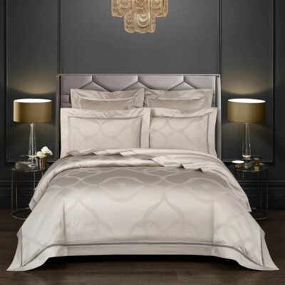 Royal Luxury Egyptian Cotton Jacquard Duvet Cover Bedding Sets Premium Fast Ship