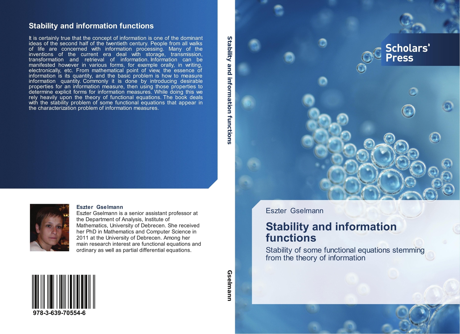 Thumbnail - Stability And Information Functions Eszter Gselmann Taschenbuch