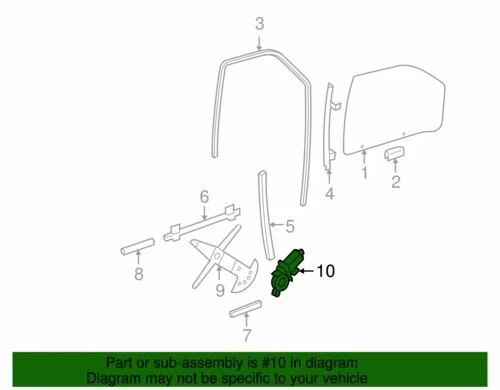 Motor ventana eléctrica izquierda derecha Chevrolet Pontiac 1997-2008 GM 22702140 genuino Foto 2 de 2