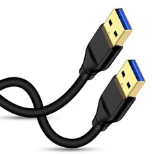 USB to USB Cable 6FT, USB A to USB A Cord Male to Male USB Cable USB A 3.0 A to-
