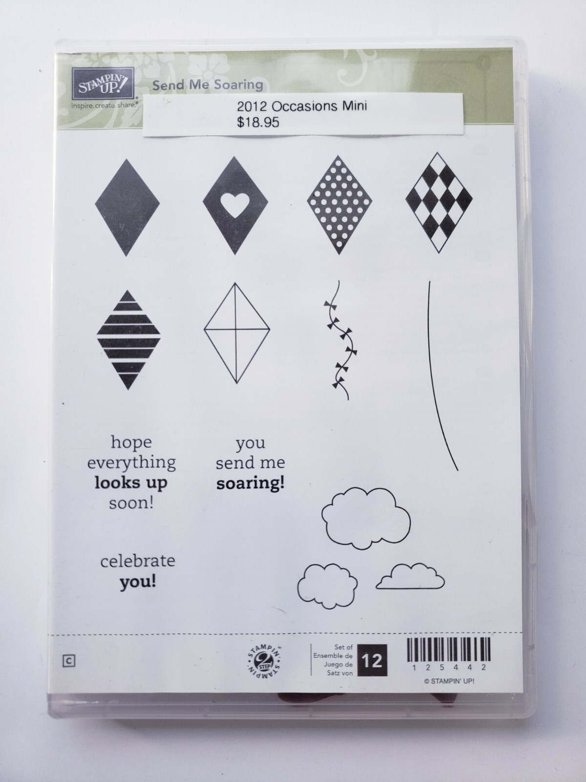 Stampin Up Send Me Soaring Stamp Set Kite Celebrate Fly Clouds HOPE ...