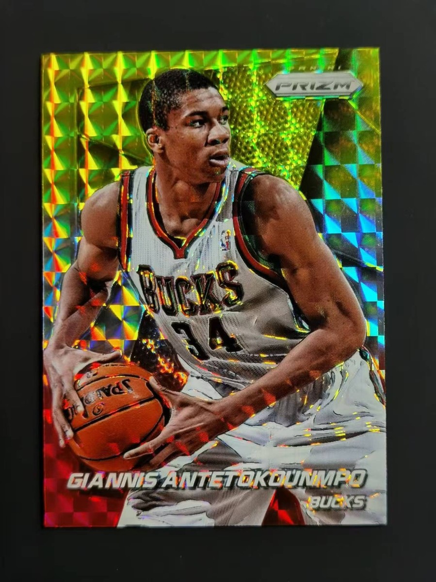 その他 NBA Giannis Antetokounmpo 2014-15 Prizm 2014-15 Panini Prizm Giannis antetokounmpo yellow white red