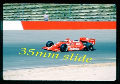 35MM INDY CAR SLIDE - BOBBY RAHAL 1989 #1 BUD INDY CAR #BR23