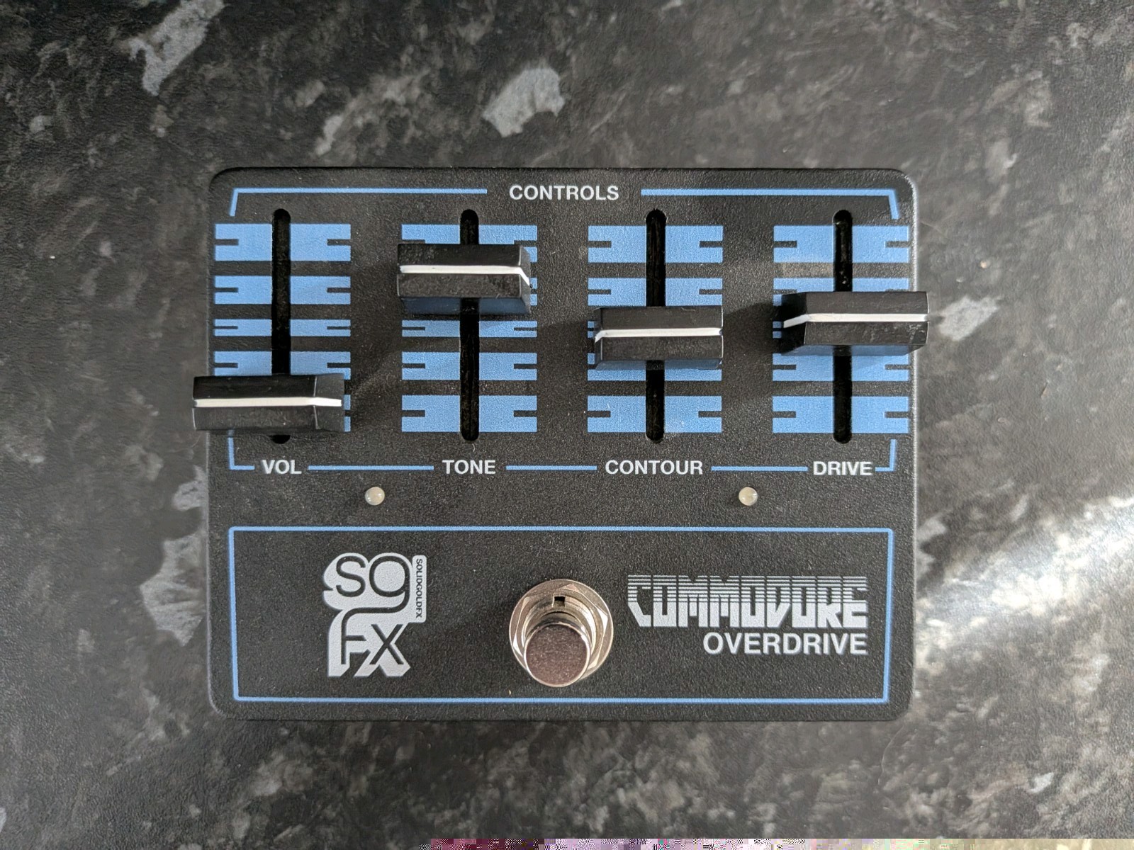 SolidGoldFX Commodore Overdrive Guitar Effects Pedal