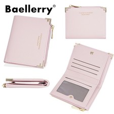 Slim Wallet Women Billfold Credit Card Coin Holder Leather Purse Small Pocket