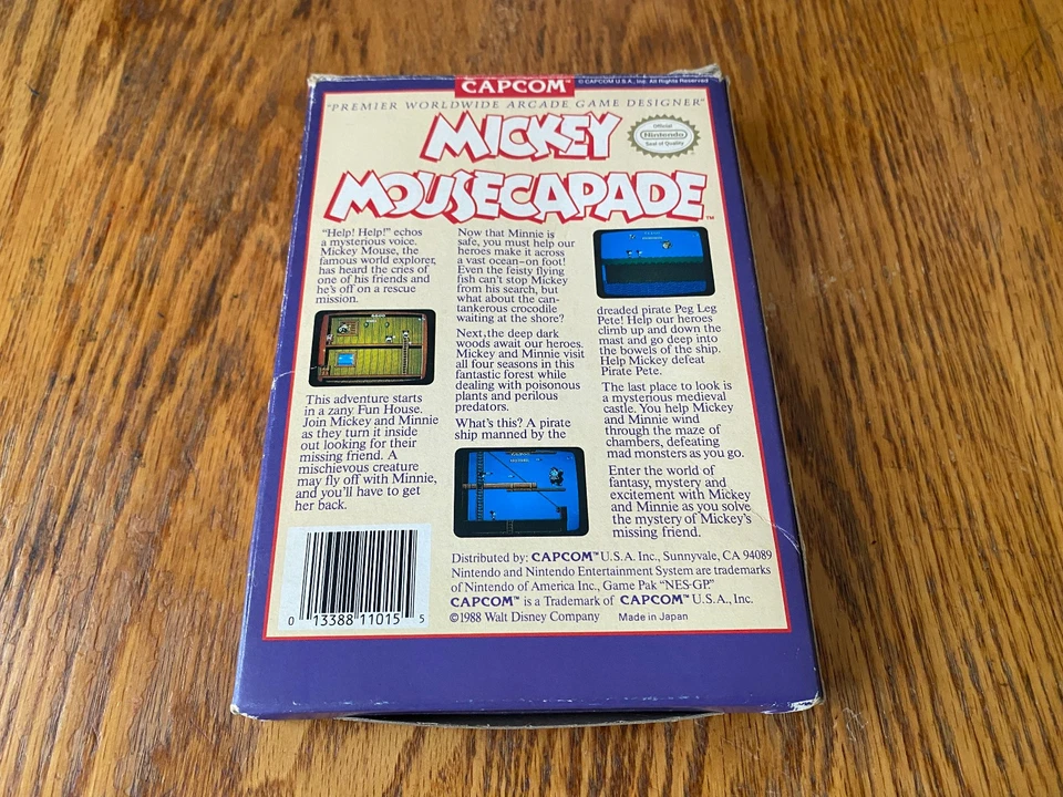 Mickey Mousecapade BLANK BANNER yellow label error complete in box nes nintendo - Image 2 of 4