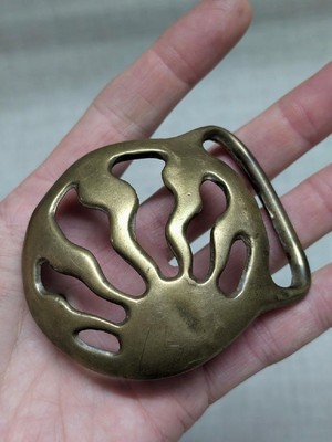 vintage DUNCAN LAURIE belt buckle SUNSHINE western BRASS  display picture 2