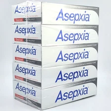 Asepxia Cleansing Bar Charcoal, Acne Treatment, Deep Cleansing, 4 Ounce, 5 Count