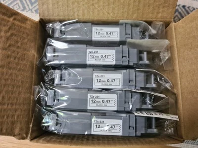 KEENKLE 5x Compatible Brother P-Touch TZe-231 TZ Label Tape Printer 12mm White Ink