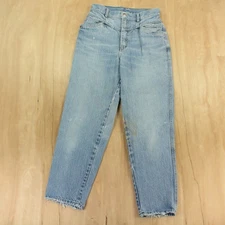 vtg PS GITANO double yoke mom jeans sz 10 hi rise 29" crop tapered faded 80s 90s