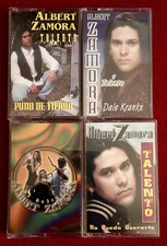 LOT OF 4  ALBERT ZAMORA CONJUNTAZOS-PURO TEJANO ACORDEON-ALL NEAR MINT